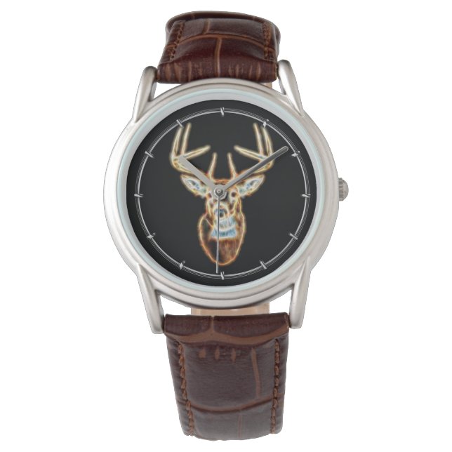 Montre Cerf Tête Spirit d'énergie numérique (devant)