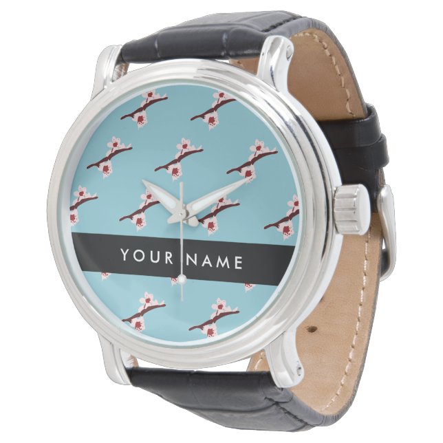 Montre Cerisier Fleur, Sakura Rose, Votre Nom (Incliné)