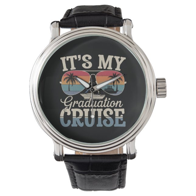 Montre C'est ma croisière de remise des diplômes Bateau d (devant)