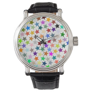 Montre C'est un Rainbow Party, Multi-Coloured Stars Motif
