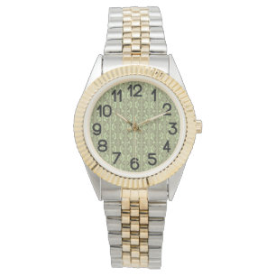 Montre Chaînes ovales vertes
