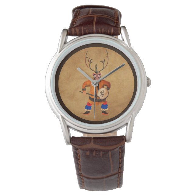 Montre Chaman au tambour (devant)