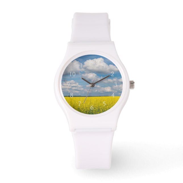 Montre Champ de Canola & Nuages (Recto)