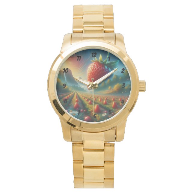 Montre Champ de fraises de rêves (devant)