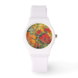 Montre Champ de pavot oriental