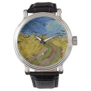 Montre Champ de roues avec corbeaux peinture Vincent Van 