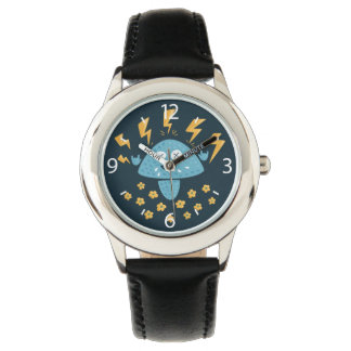 Montre Champignon drôle de métal lourd de bande dessinée