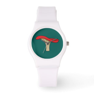 Montre Champignons rouges caricaturés