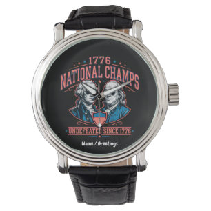 Montre Champions nationaux vintage graphique invaincus 17
