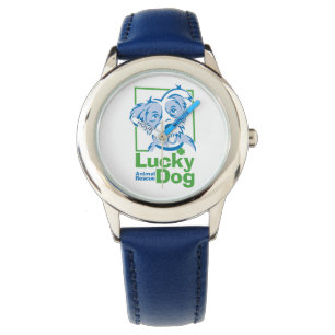 Montre chanceuse du chien de l'enfant