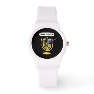 Montre Channukah heureux Menora/Chanukia