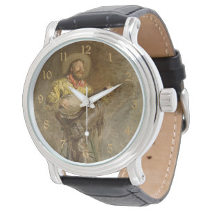 Montre Chanter Espagnol Cowboy à Banjo jouer à la chanson