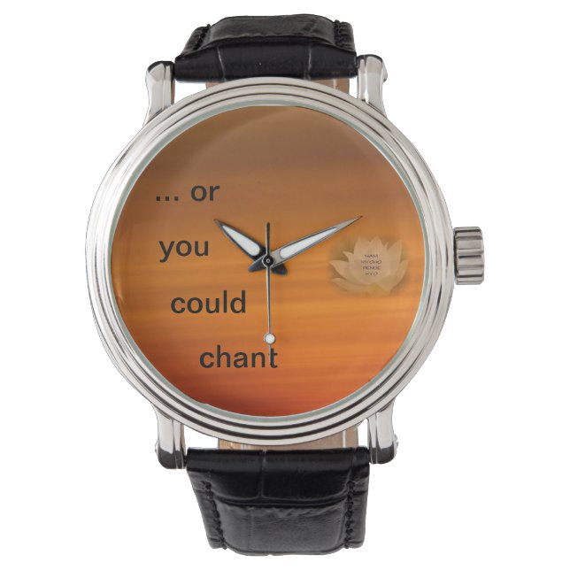 Montre Chanting Reminder Watch - SGI bouddhiste (devant)