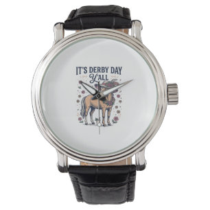Montre Chapeau floral de cheval de Derby Day Y’all