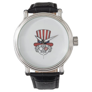 Montre Chapeau haut de forme à l'envers patriotique dessi