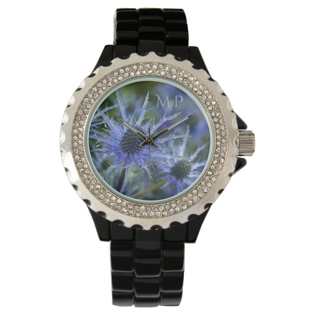 Montre Chardon de mer monogramme Holly (devant)