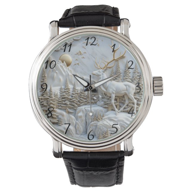 Montre Charme de Renne pour Noël (devant)