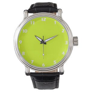 Montre Chartreuse Couleur jaune uni