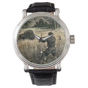 Montre Chasse au buffle Ouest sauvage Frontiersman Nature