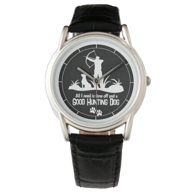Montre Chasse Chien Citation Hommes Chasse Chasse Chasse  (devant)