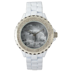 Montre Chasseur blanc d'ours blanc sur la glace dans