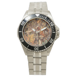 Montre Chasseur's Fall Nature Camouflage Décor de peintur