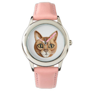 Montre Chat abyssinien 3D inspiré