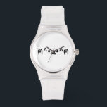 Montre Chat avec Paws Emoticon ฅ^ ・ ・^ฅ Kaomoji Japonais<br><div class="desc">Cute Geeky Asiatique Fun Kitten Avec Paquets ฅ^ ・ ^ฅ Kaomoji Emoticons Japonais ASCII Texte Art Face Mark. Globe Trotters se spécialise dans l'imagerie idiosyncratique du monde entier. Vous y trouverez des Cartes de Voeux,  Cartes Postales,  Posters,  Mousepads et plus encore.</div>