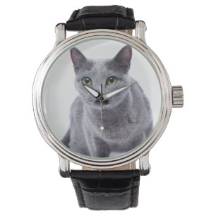 Montre Chat bleu russe