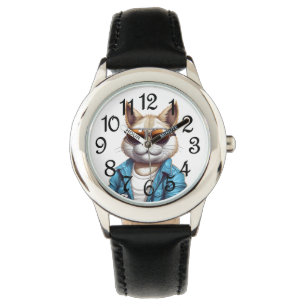 Montre Chat Cool pour enfants