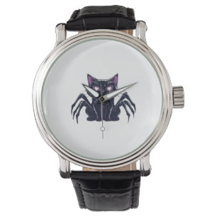 Montre Chat déplaisant - Jambes d'araignée et yeux de coe
