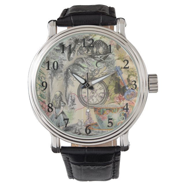 Montre Chat du Cheshire Alice au Pays des Merveilles Clas (devant)