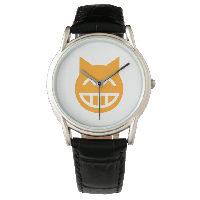 Montre Chat Emoji Grille (devant)