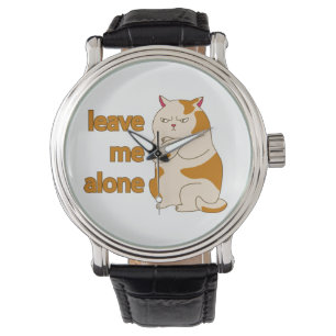 Montre Chat gras grincheux, laisse-moi tranquille