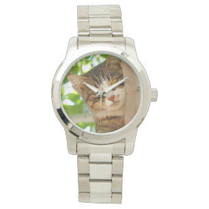 Montre Chat grimpant à un arbre