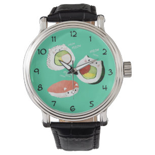 Montre Chat mignon de sushi