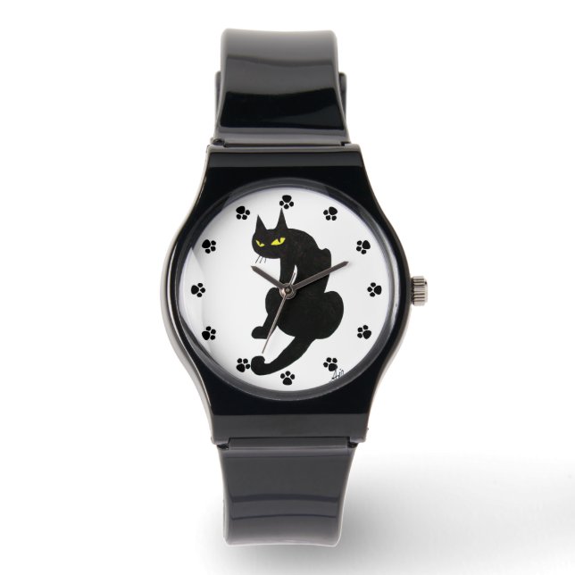 Montre CHAT NOIR NINJA Pws WRIST WATCH (Recto)
