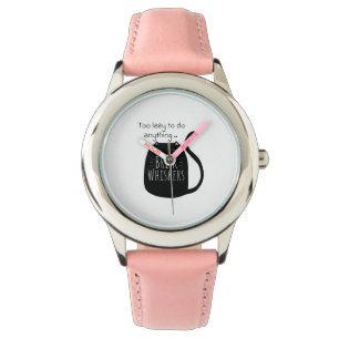 Montre Chat noir paresseux