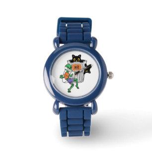 Montre Chat Peureux Halloween