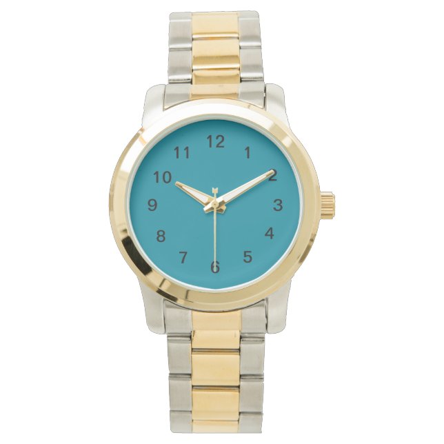 Montre Chat turquoise III (devant)
