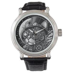 Montre Chat victorien Steampunk