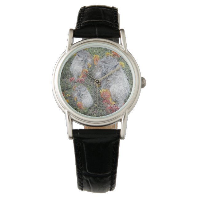 Montre Chats d'art plastique,  (devant)
