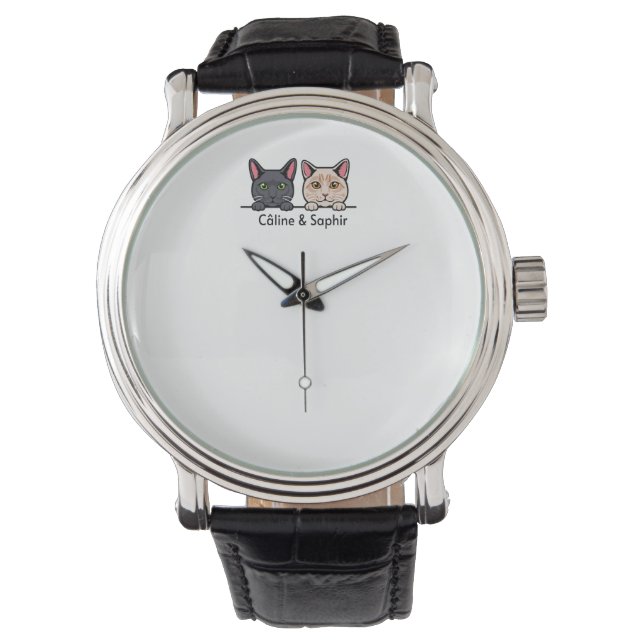 Montre Chats en famille (devant)