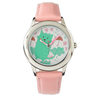 Montre Chats en pluie