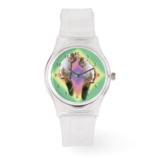 Montre - Chats et Rainbow Diamond