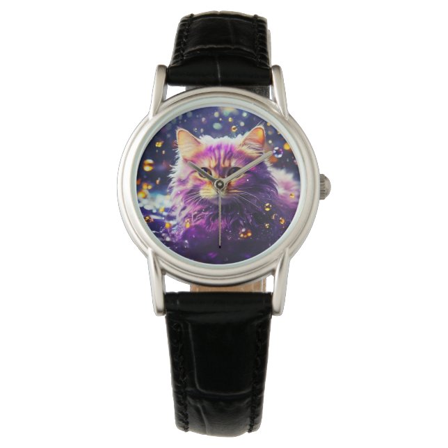 Montre Chatte chatte stylish pour les amoureux du chat (devant)