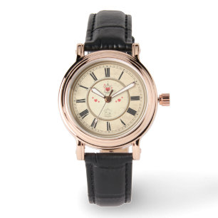 Montre Chaussure de ligne Vintage de numéros romains cla