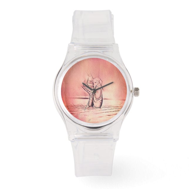 Montre Chaussures de ballet rose à Pointe (Recto)