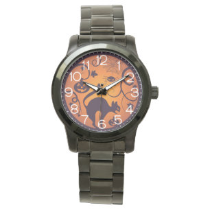 Montre Chauve-souris et araignées de chat noir de lantern