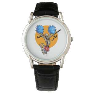 Montre Cheerled Skeleton Halloween Cheer Maman Filles Wo